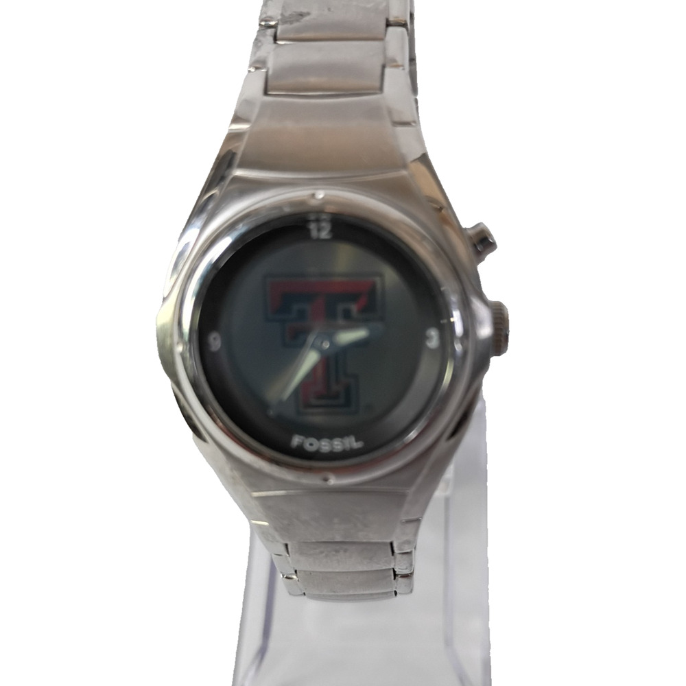 Texas Tech Fossil Kaleido Quartz Watch Works